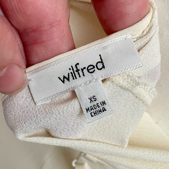 Aritzia Wilfred Cream Babydoll Slip Dress Lace Feminine Coquette Size XS - Picture 5 of 7